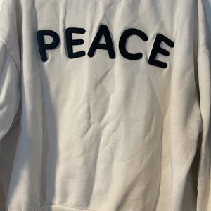 Peace sign sweatshirt